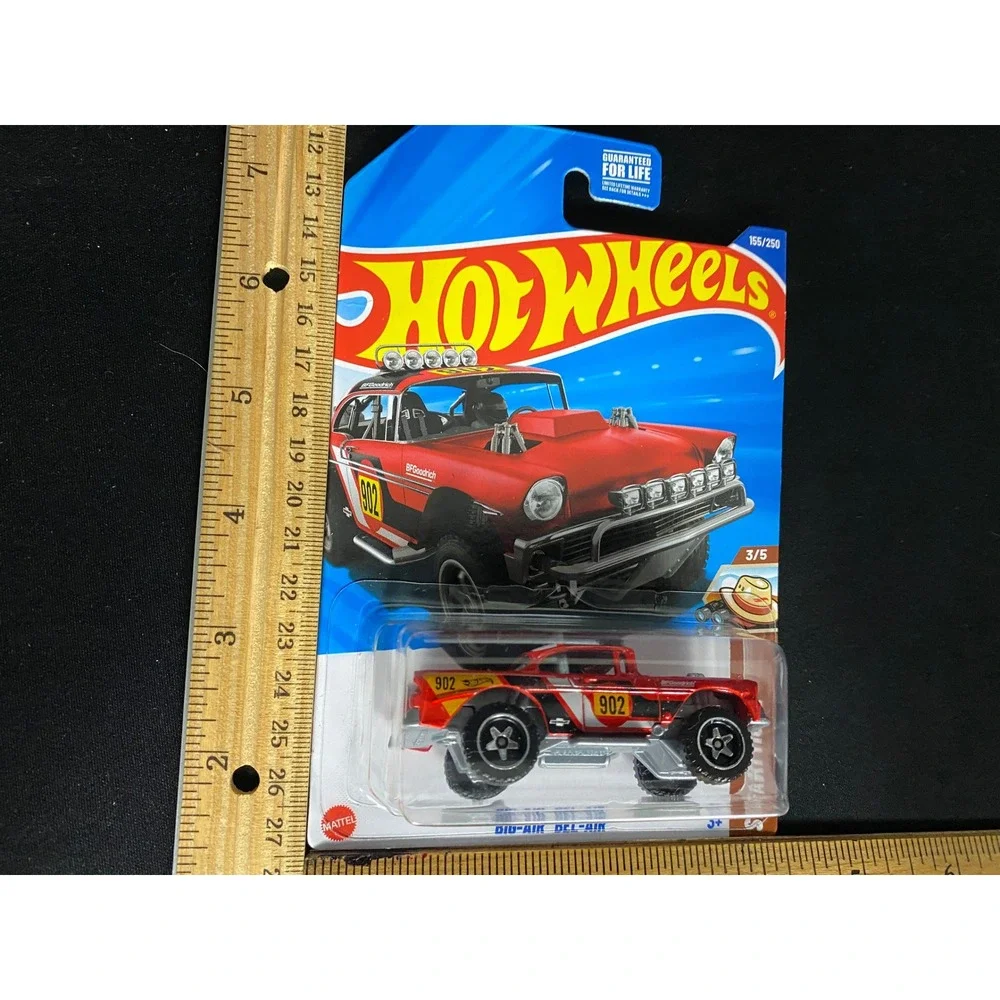 Hot Wheels Big-Air‎ Bel Air 155/250 Red 55 Chevy Diecast Car 2023 Safari Series